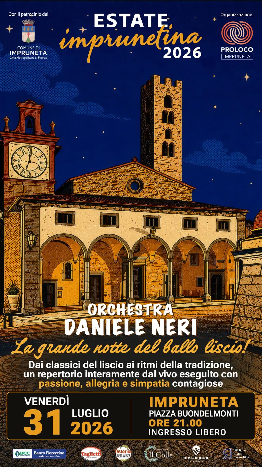 Immagine per Orchestra Daniele Neri - La grande notte del ballo liscio a Impruneta