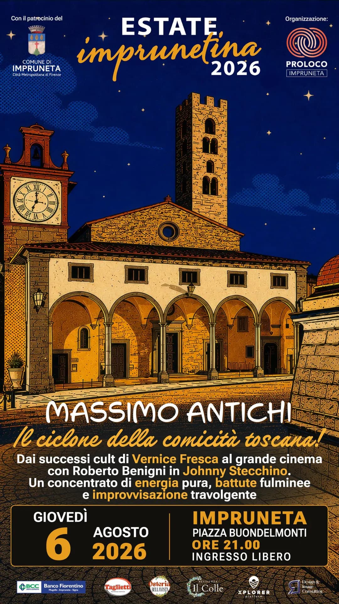 Immagine per Massimo Antichi - Il ciclone della comicità toscana a Impruneta