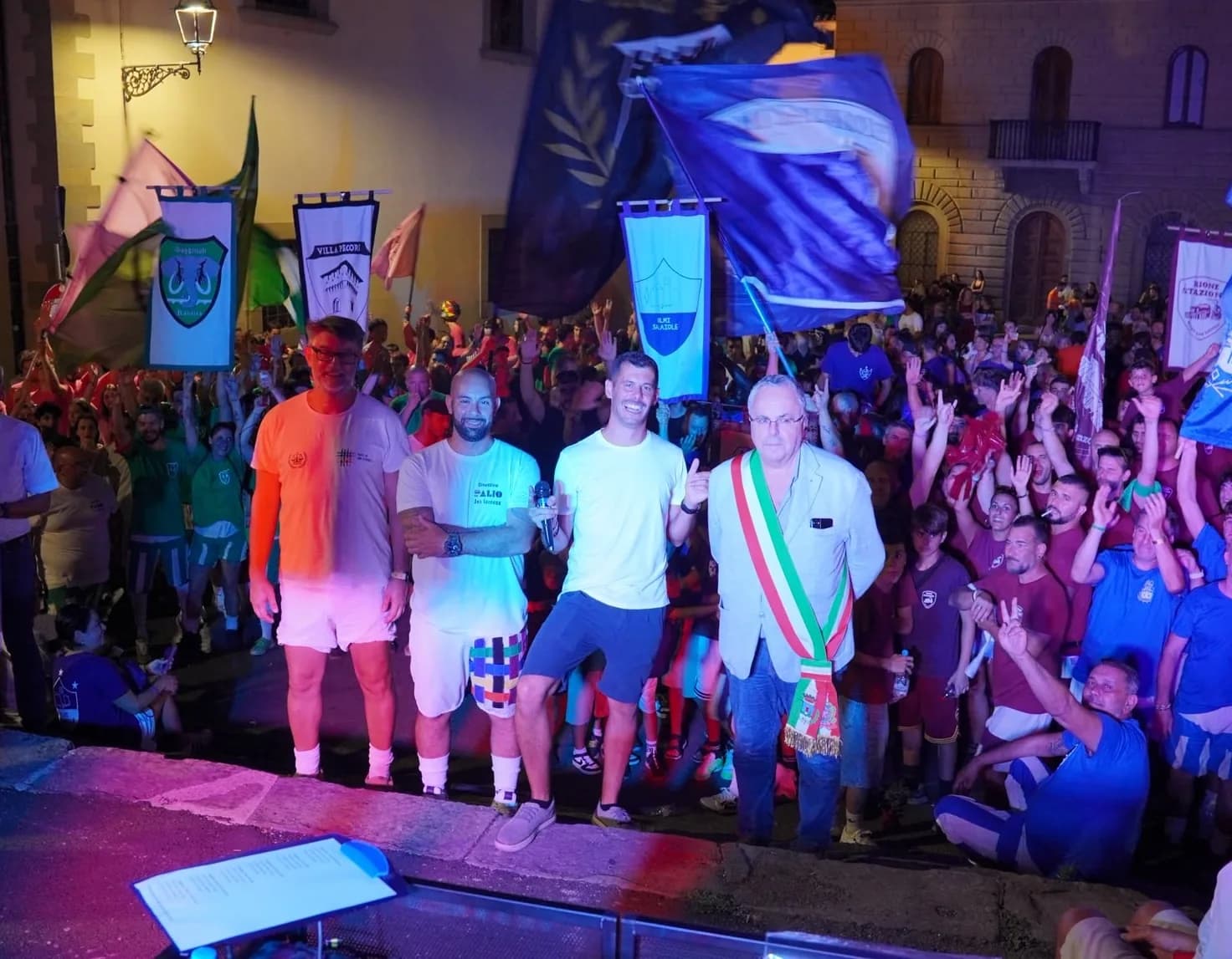 La serata di presentazione dei rioni del Palio